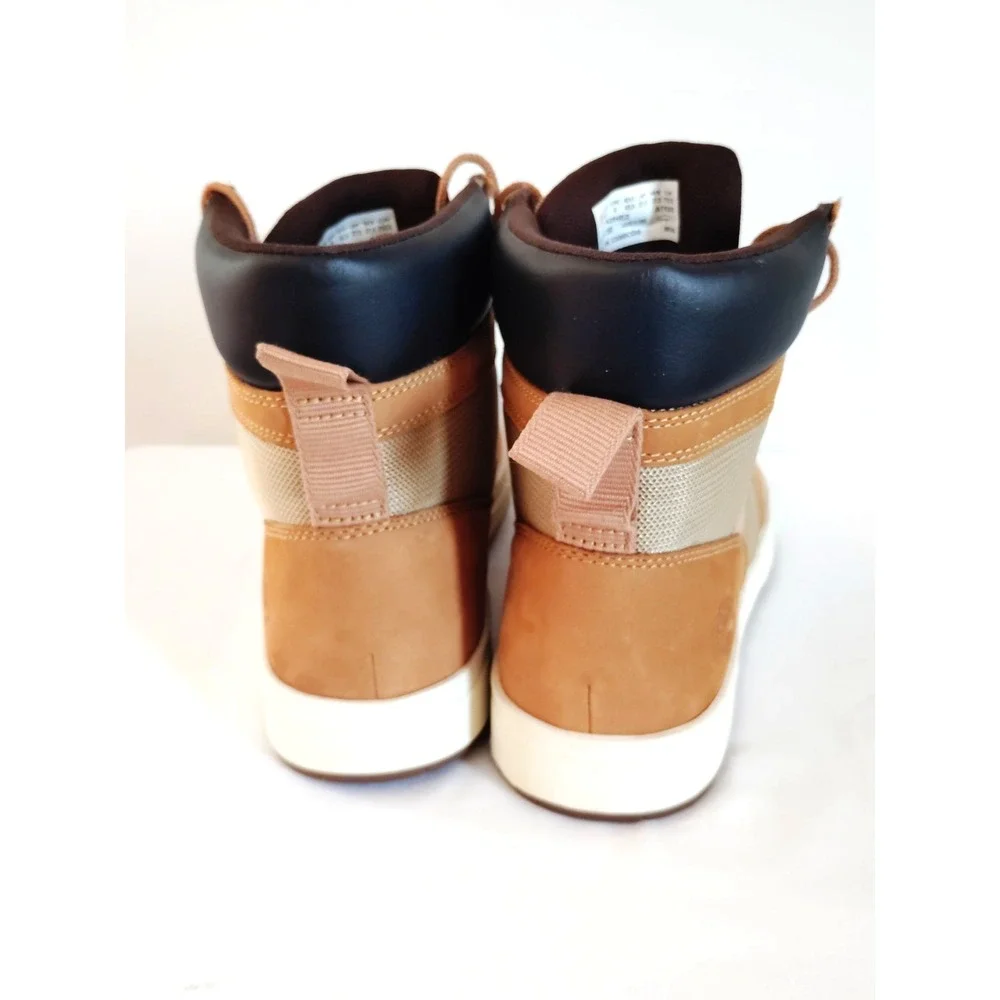 Timberland Square Davis Chukka Boots Tan Leather Textile Men 9.5 Streetwear NWOT